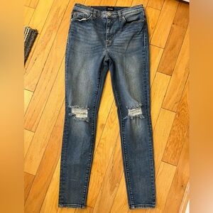 Hudson Blair Skinny Jeans Distressed Size 28